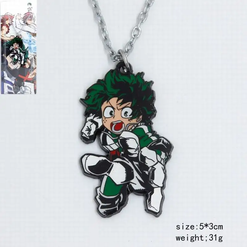 10 PCS/LOT Anime My Hero Academia Model Keychain Boku no Akademia Midoriya Izuku keyring Necklace Pendant Toy key chain | Игрушки и