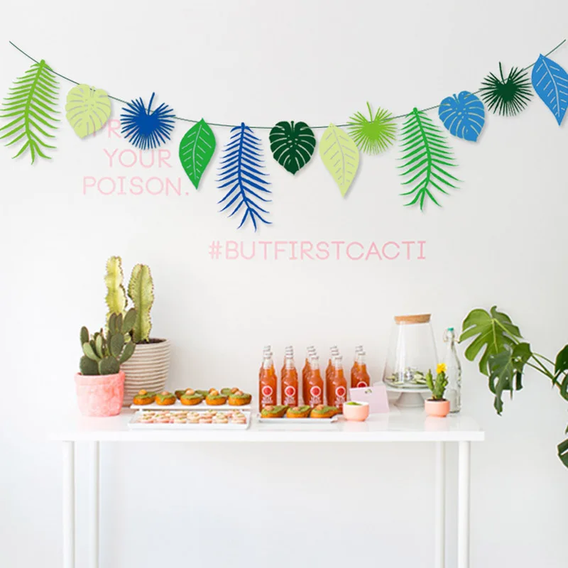 3 м/4 м баннер в виде черепахи Листьев фламинго гавайской бумаги тропическая