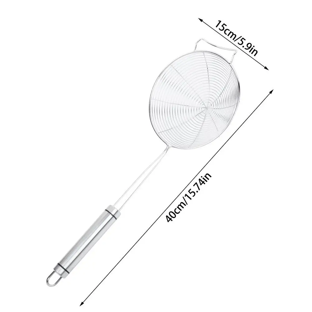 

Stainless Steel Spider Strainer Skimmer Ladle for Cooking Frying