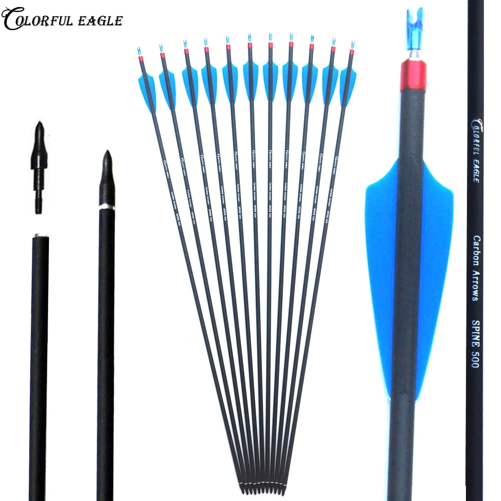 Стрела для охоты с регулируемыми сменными полевыми точками стрельбы