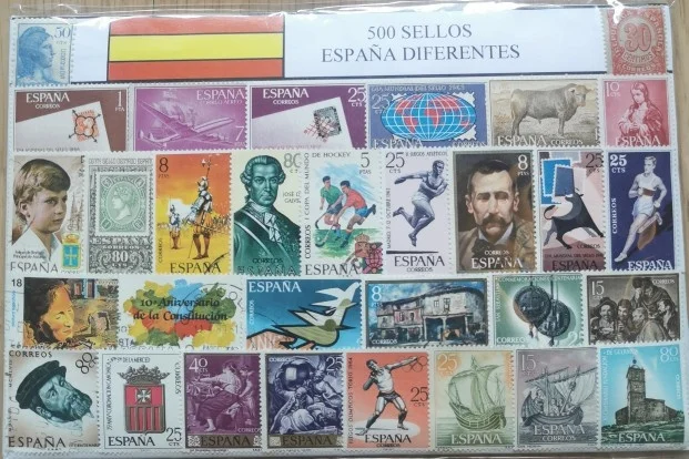 

500Pcs/Lot Espana Spain Stamp All Different NO Repeat with Used Postmark Postage Stamps for Collecting