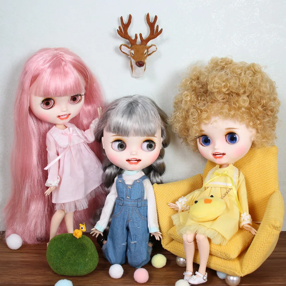 

Ледяной DBS Blyth кукольные нет. FD3 полный зубы резные Губы Улыбка ребенка матовая индивидуальные шарнирное тело 1/6 bjd