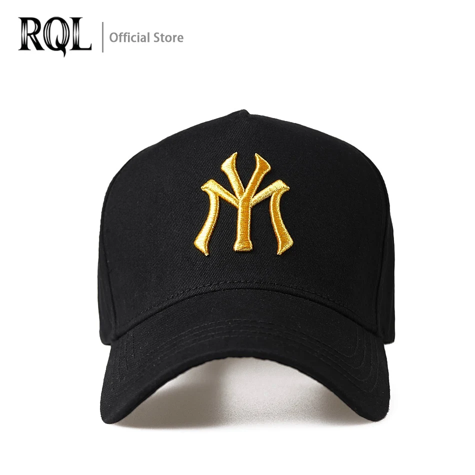 Men's Sun Sport Hats Black Baseball Caps For Men Snapback Embroidered Logo Brand Hip Hop Cotton Adjustable 2021 Summer Fashion |