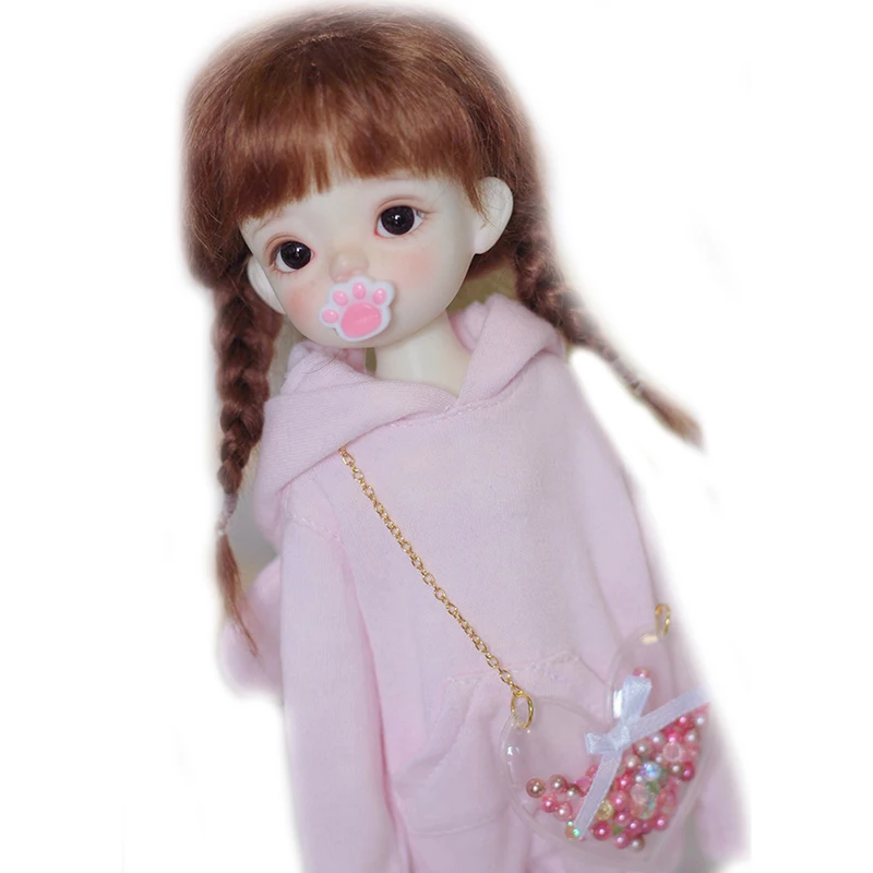 

2 PCS Dollhouse Miniature Baby Doll Pacifier Home Decor Toy for Doll House Pretend Play Games Toy