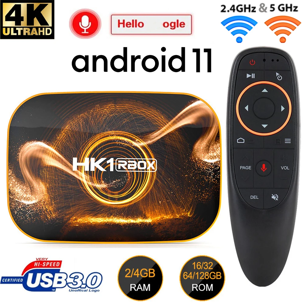 

HK1 TV BOX Rk3318 Android 11 Dual Frequency 2.4G 5G Wifi 4k HD IPTV Iptv Subscription Wholesale Set-top box Free Shipping