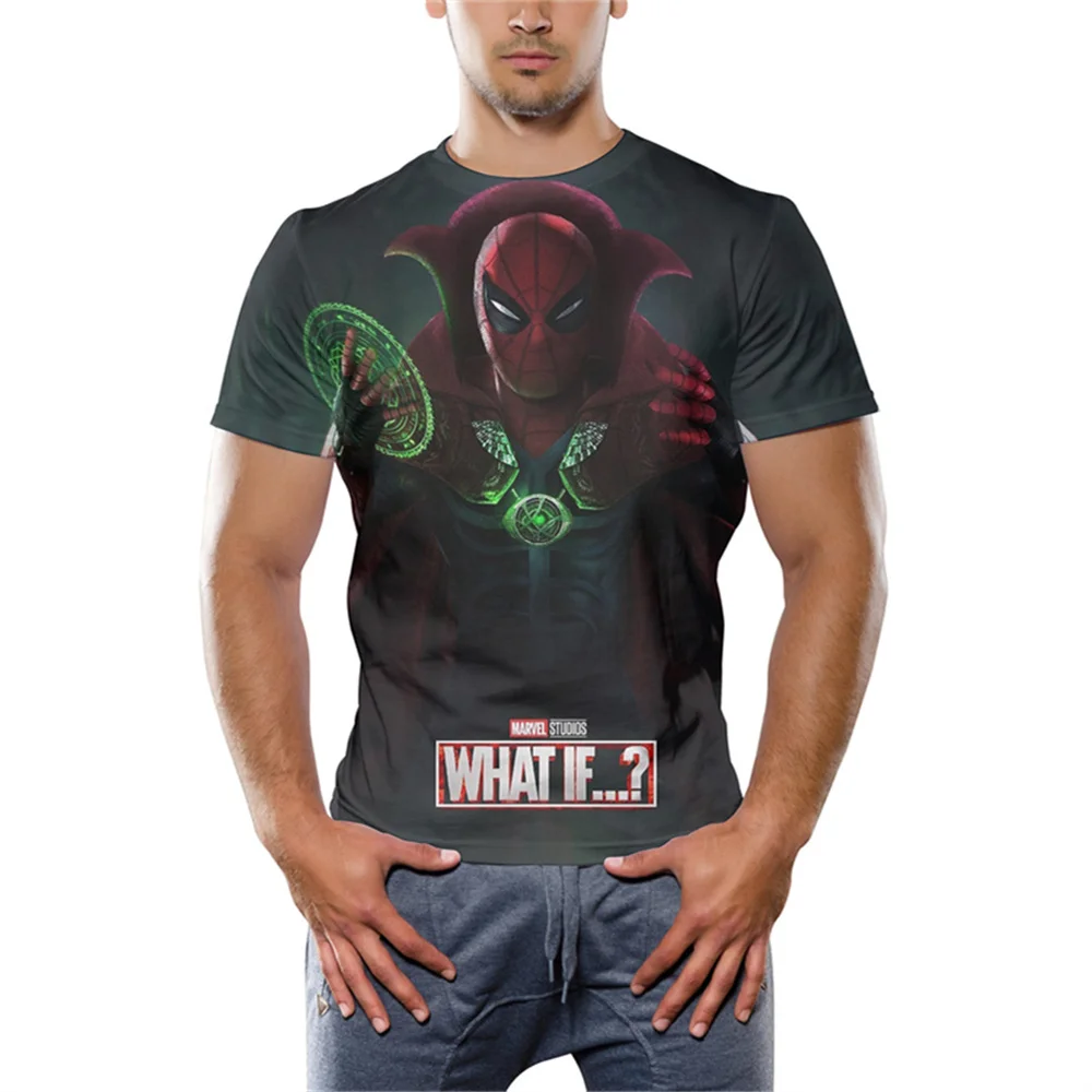 Новые футболки Marvel с аниме What If 3D летние мужские и женские Забавные капитана