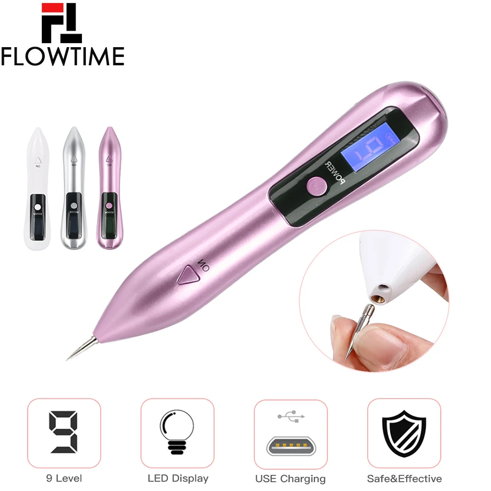 Лазерная плазменная ручка с 9 уровнями устройство для удаления кротов ЖК