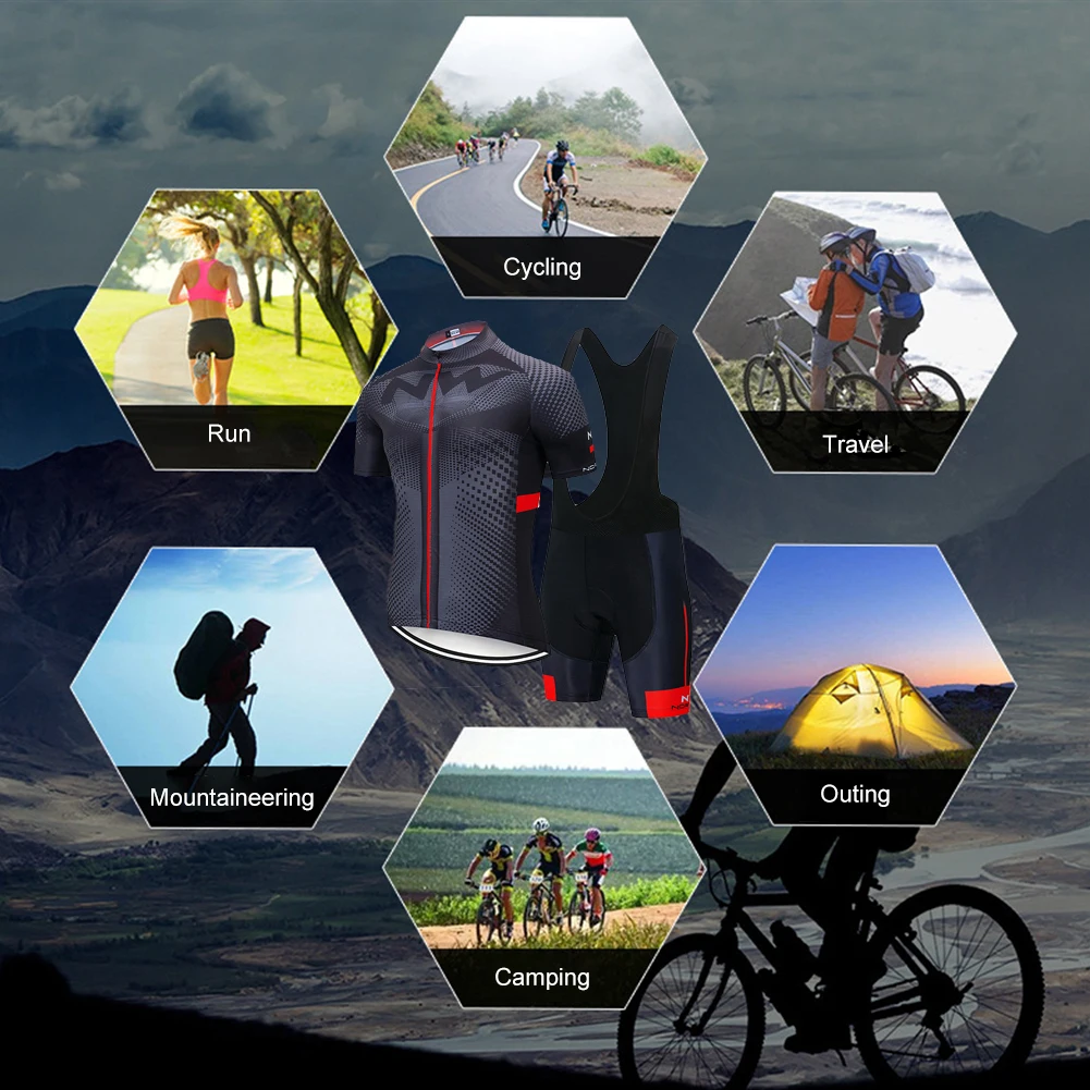 

Spring Summer Cycling Jersey Set Breathable MTB Bicycle Man Cycling Clothes Mountain Bike Wear Clothing Cycling Equipment