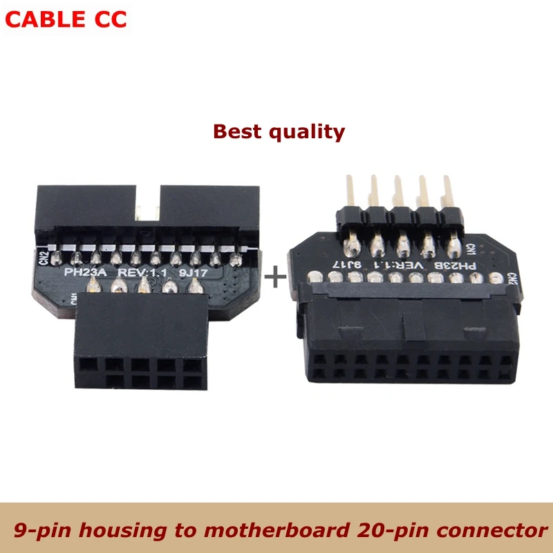 1 компл. Реверсивный 9 контактный корпус USB 2 0 для материнской платы 3 20 разъем