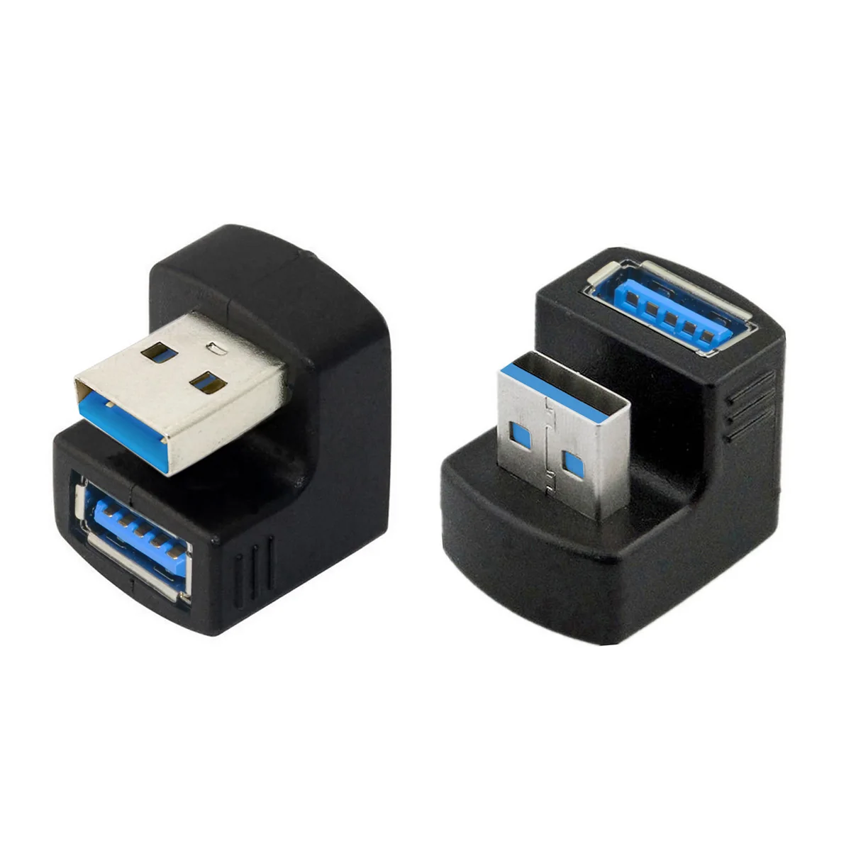 

1 Set Up & Down Angled USB 3.0 Adapter A Male to Female Extension 180 Degree 5Gbps