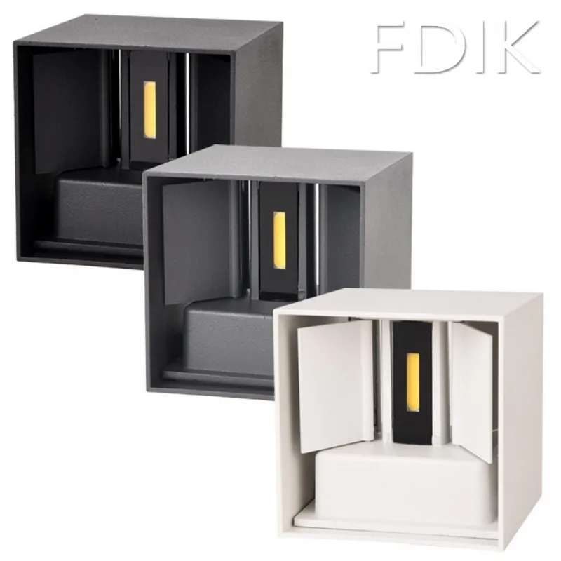 Водонепроницаемый открытый светодиодный настенный светильник 6 Вт 12 15 COB Высокая