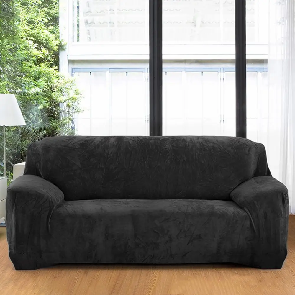 Эластичные Бархатные чехлы для диванов эластичные Плюшевые Чехлы толстые