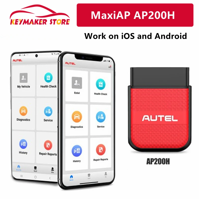 Good quality MaxiAP AP200H Wireless Bluetooth OBD2 Scanner for All Vehicles Work on iOS and Android