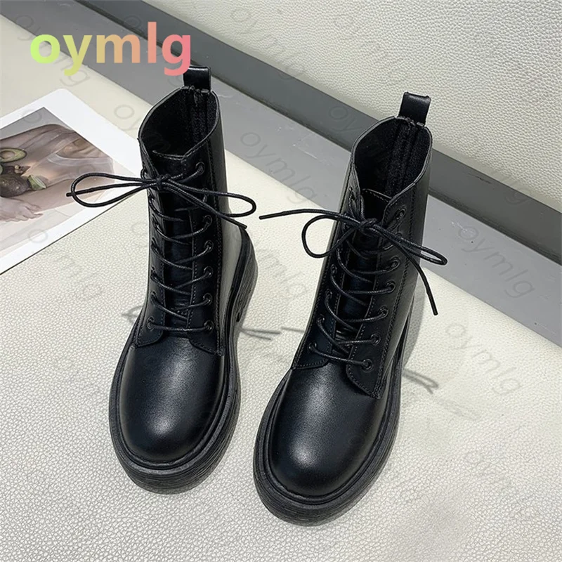 

Martin boots children spring autumn new style sponge cake platform flat bottom ladies mid-heel short boots children womens boots