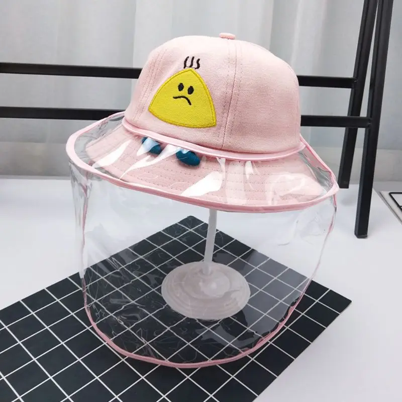 

Kids Fisherman Cap with Removable Protective Face Shield Anti-Saliva Windproof Dustproof Baseball Hat Outdoor for Kids