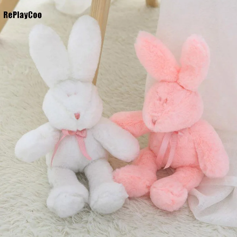 23 см милая кукла кролик Пасхальная игрушка плюшевые милые животные Розовый Белый