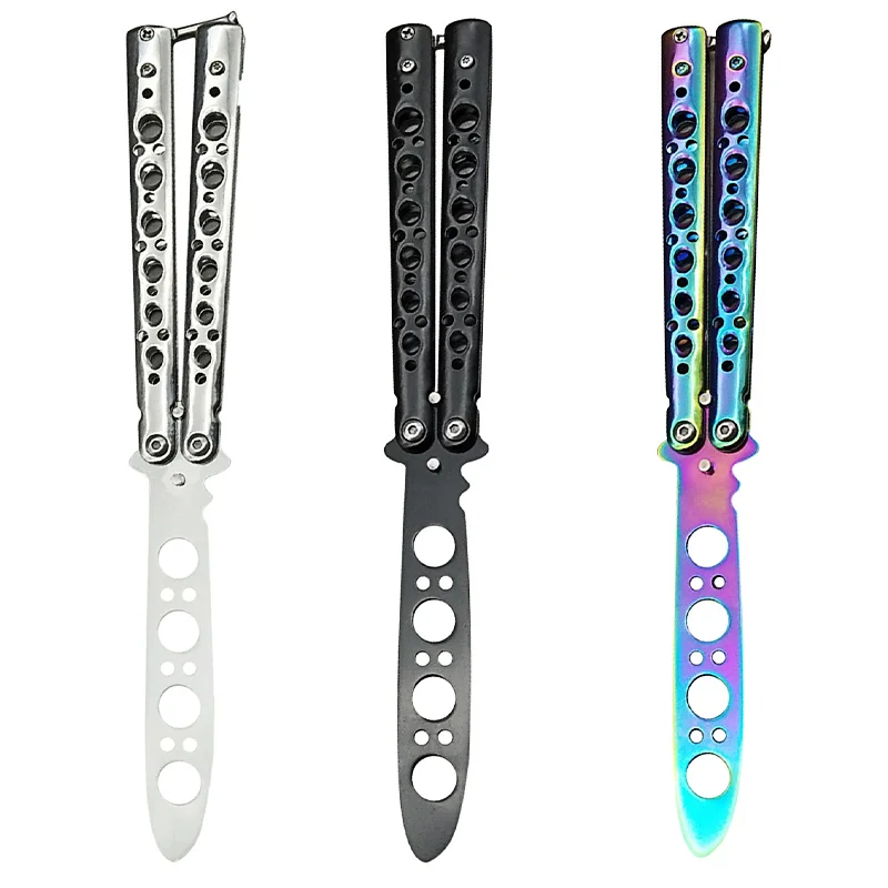 Нож-бабочка тренировочный портативный инструмент для выживания игр на природе |