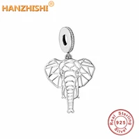 925 sterling silver elephant charm aanimal beads fit original brand bracelet pendants necklace jewelry gift for animal lovers