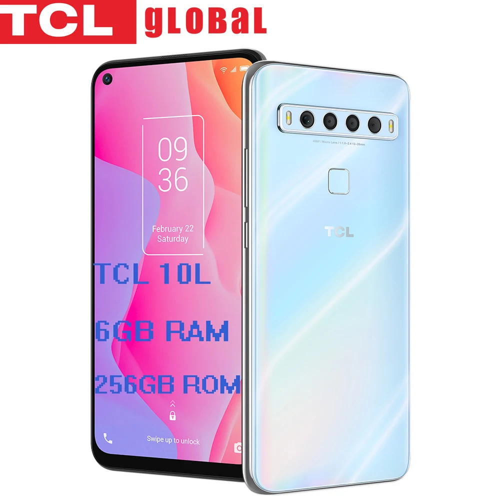 TCL 10L T1 lite глобальная версия сотовые телефоны 48mp 6 ГБ Оперативная память 256