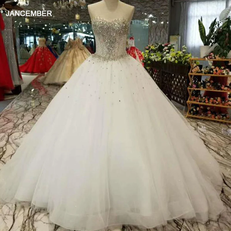 LSS104 свадебное платье без бретелек с кристаллами сексуальный корсет в пол