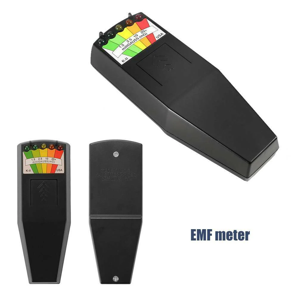 Светодиодный Измеритель привидений датчик EMF детектор магнитного поля