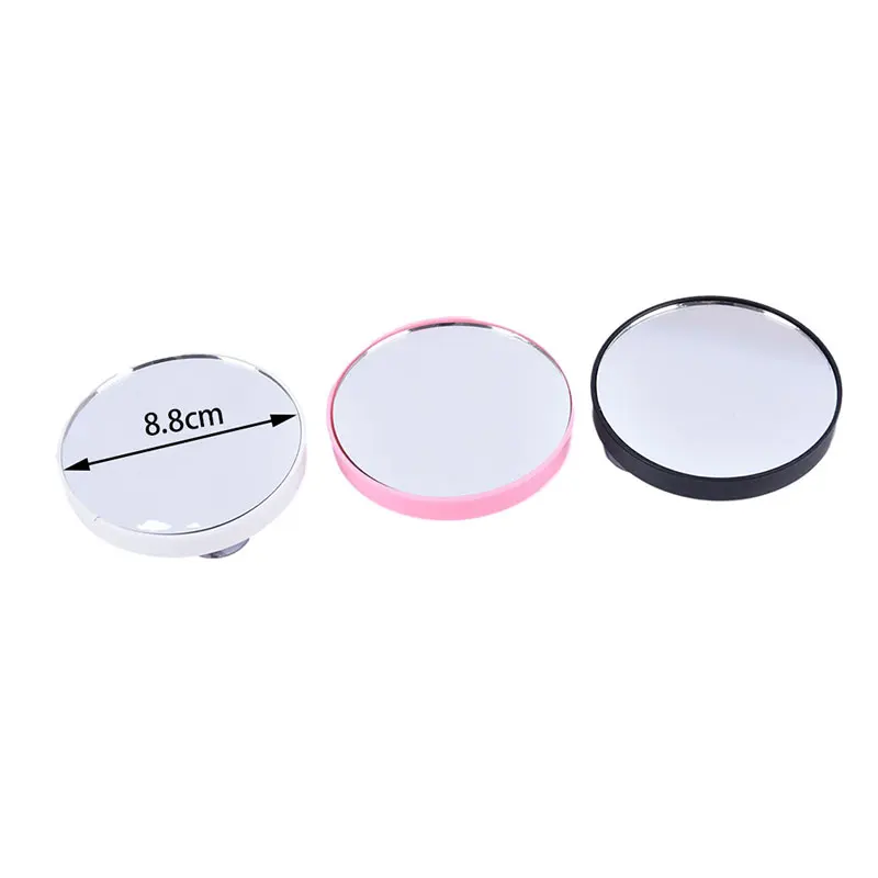

5X 10X Magnifying Cosmetic Round Mirror With Two Suction Cup 88x88x9mm Portable Makeup Mirror