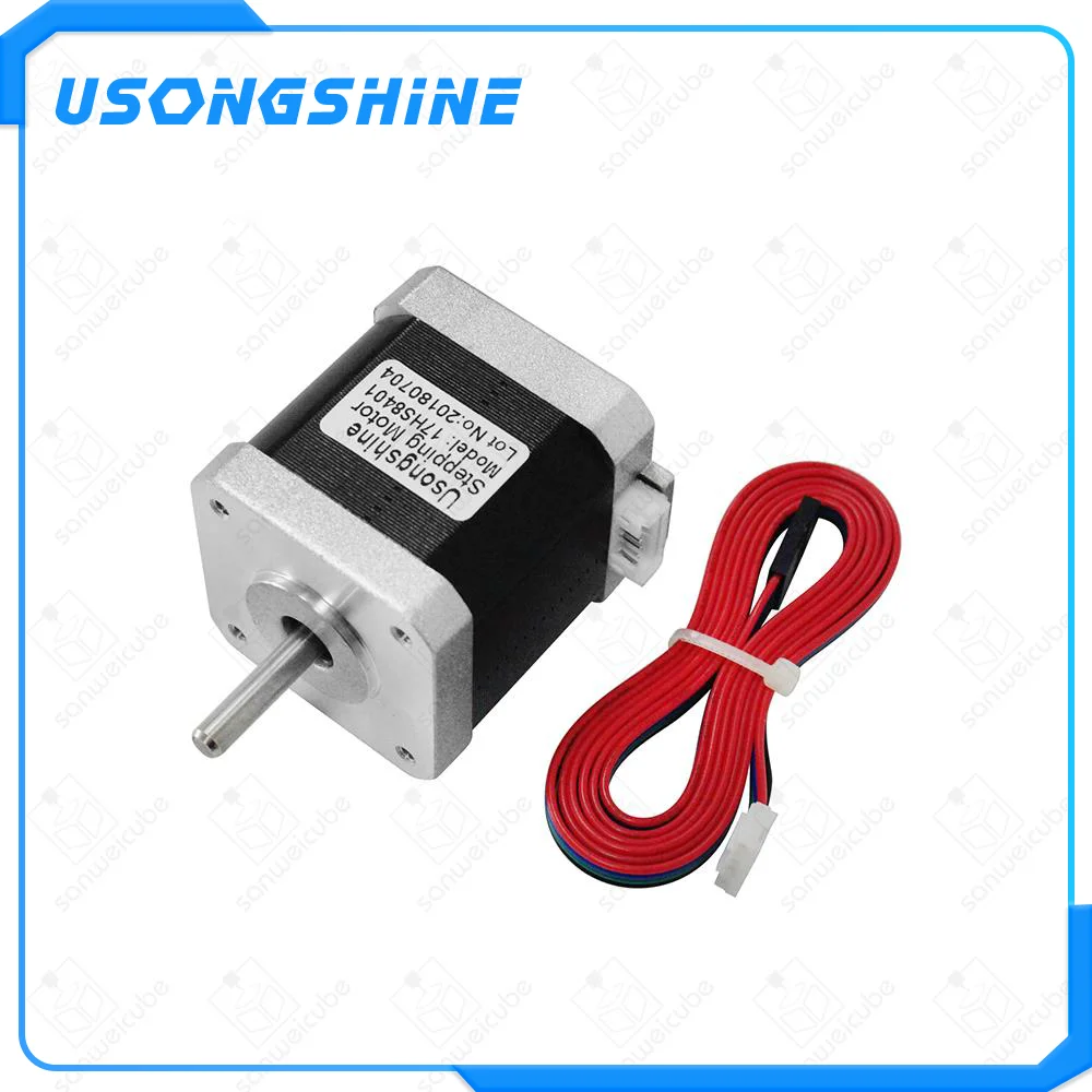 Usongshine 5 шт./лот 4-свинец 17HS8401 мотор Nema17 шаговый двигатель с проводами 42 двигатель 1.8A CE Рош ЧПУ лазер для 3D принтер моторы