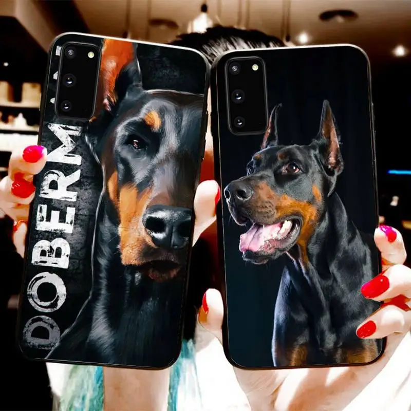 

Cute doberman Phone Case For Samsung S20 S10 S21 S30 Plus S9 S10PLUS S20FE S21ULTRA