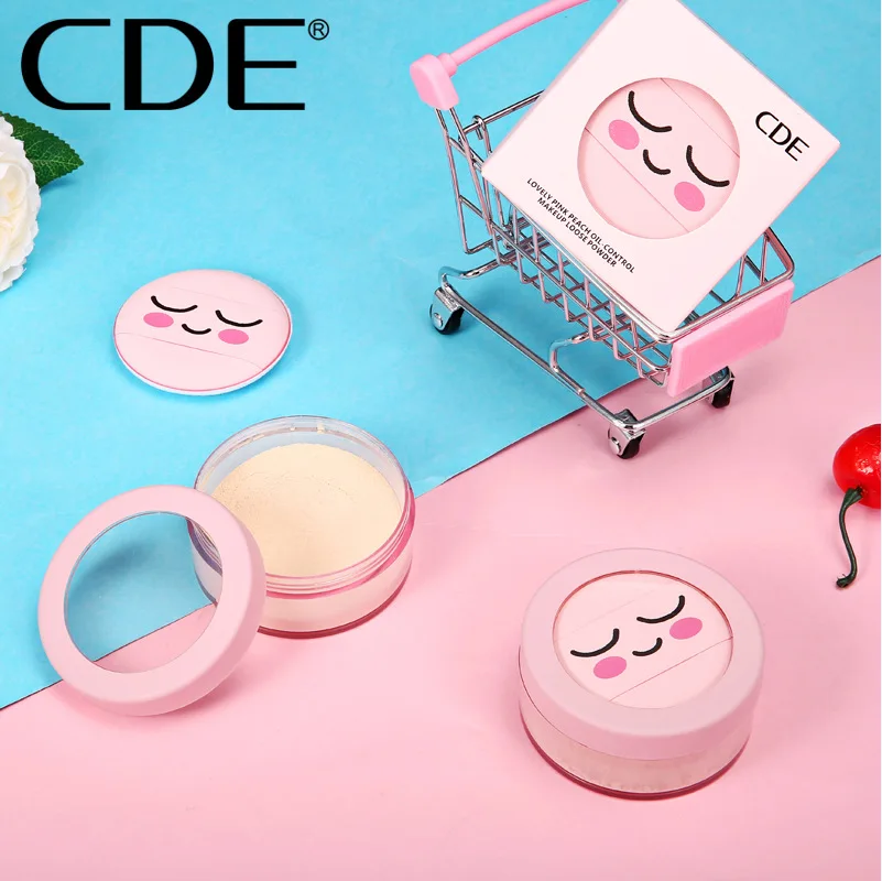 Набор для макияжа розовый персик контроль жирности матовая рассыпчатая пудра