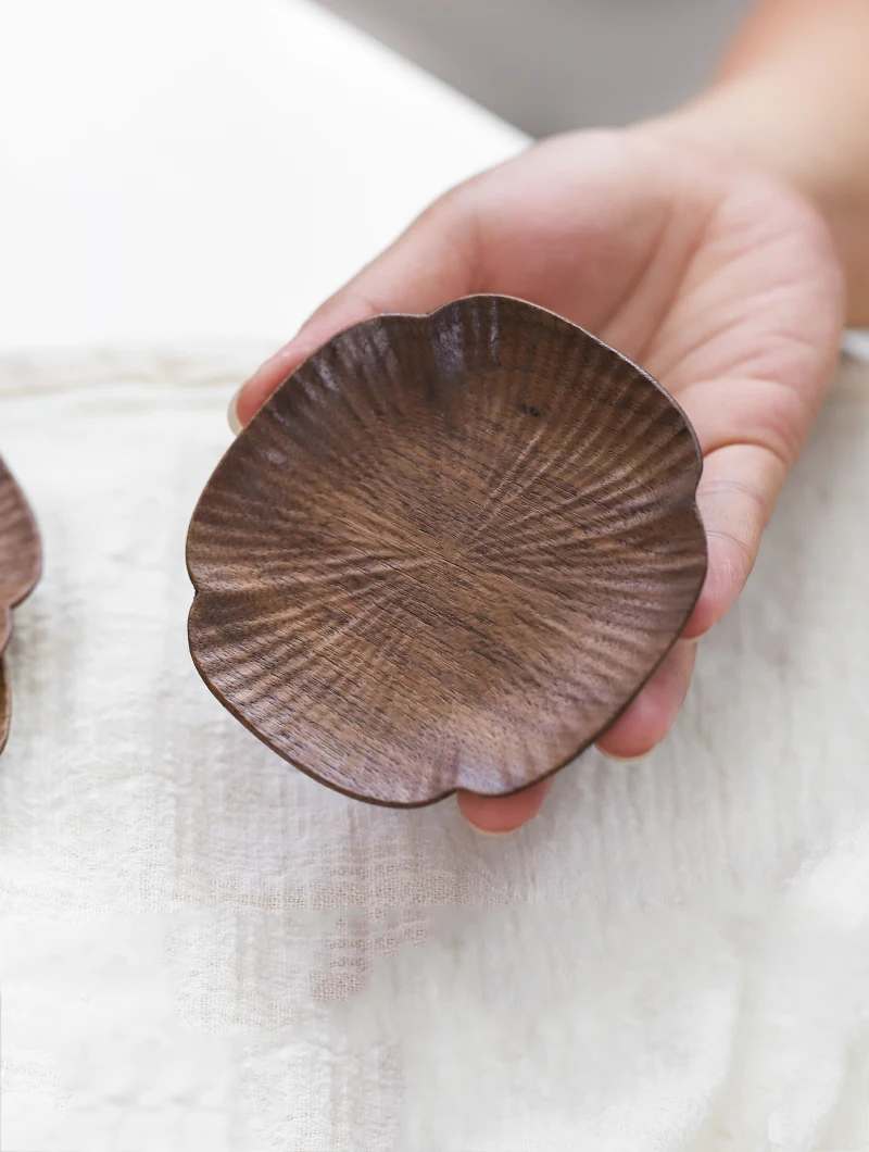 Коврик для чашки из массива дерева в японском стиле креативный коврик чашек