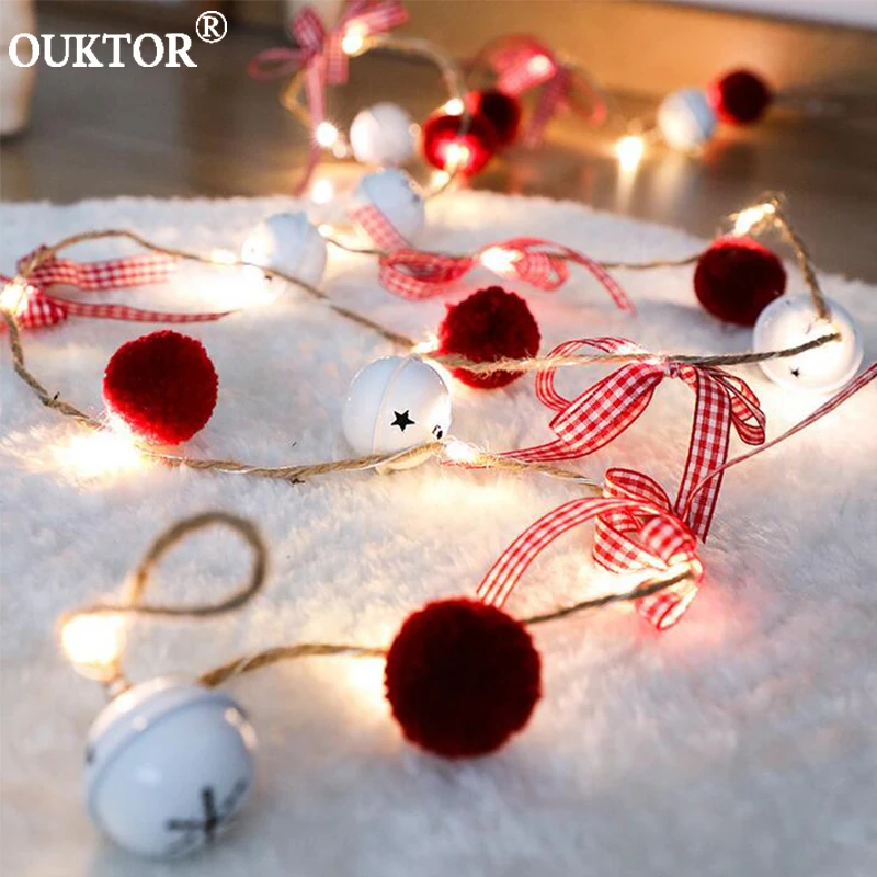 Новогодняя светодиодная гирлянда с красными ягодами сказочные гирлянды