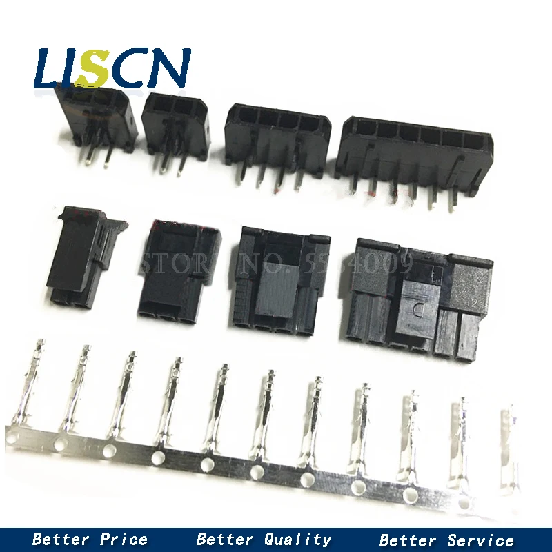 20 компл. СОЕДИНИТЕЛЬ Molex 3 0 мм 43645/43640 Однорядный штекер/гнездо + Клеммы 2/3/4/5/6 Pin |