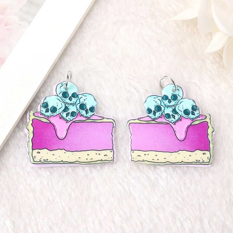 12 шт. подвески в виде готического единорога на Хэллоуин акриловые Призрачного