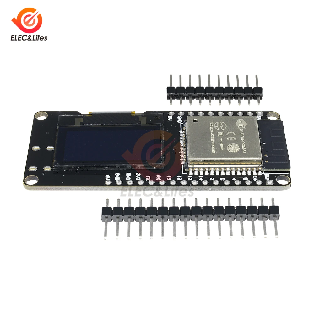 0,96 ''0,96 дюймов OLED дисплей CP2102 ESP32 ESP-32 ESP-WROOM-32 WiFi Bluetooth макетная плата модуль для Wemos D1 2,4 ГГц