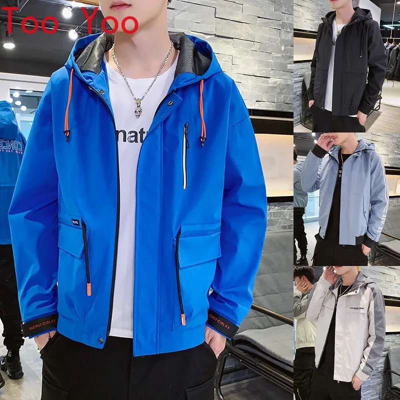 

2021 new cargo jacket men's spring trend casual hooded top fashion jacket men japanese fashion mens fashion clothing trends