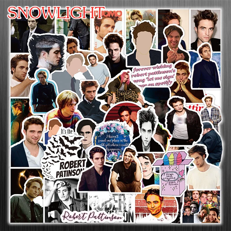 10/50pcs/pack Robert Pattinson Cartoon Actors Graffiti Stickers For Skateboard Refrigerator Laptop Pegatinas Children