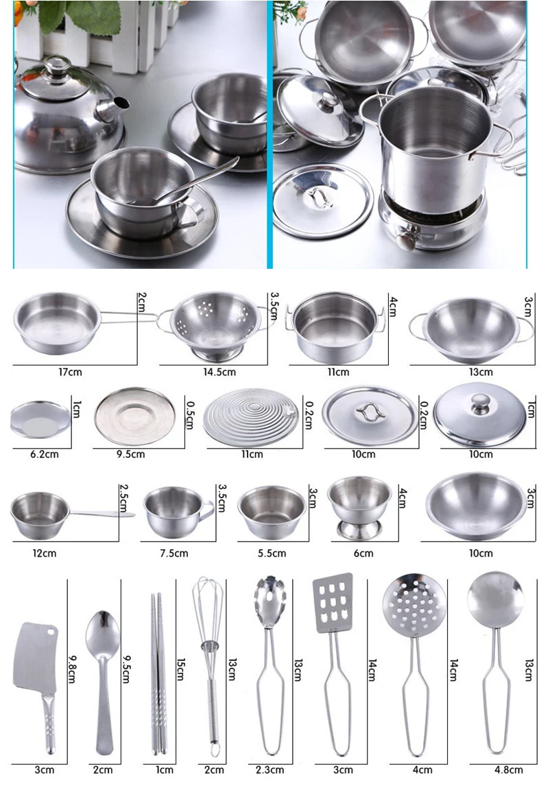 40 шт. детская мини кухонная игрушка посуда кастрюля для ролевых игр игрушечная