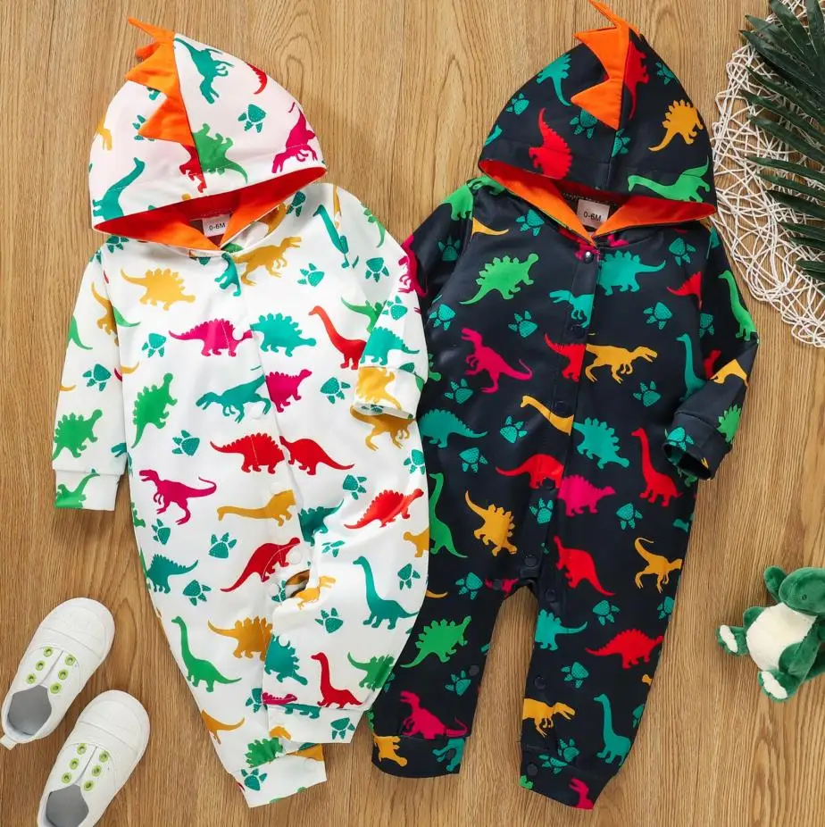 

Детский хлопковый комбинезон с капюшоном, с длинным рукавом