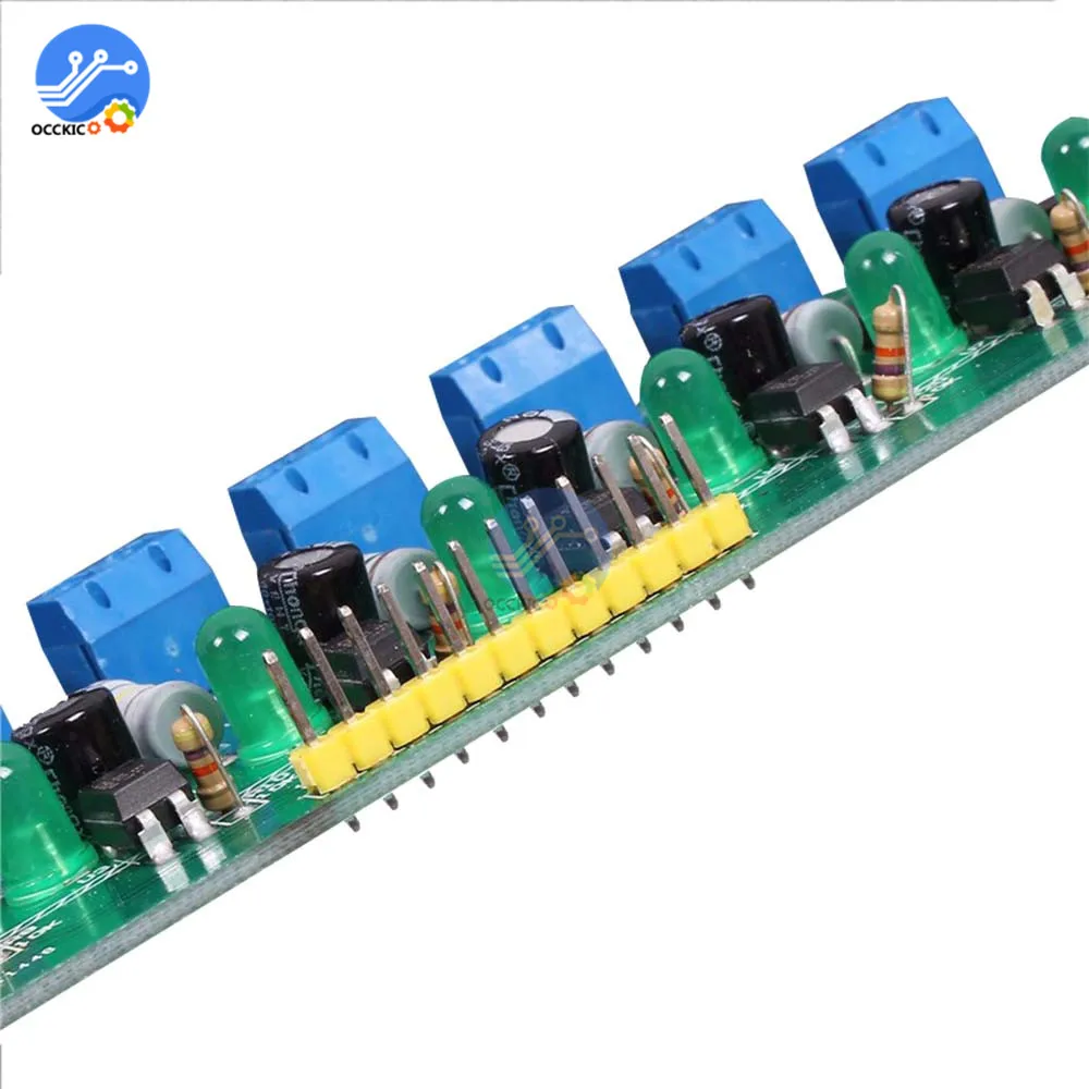 AC 220V MCU TTL уровень 8 канальная оптопара изоляционная испытательная плата
