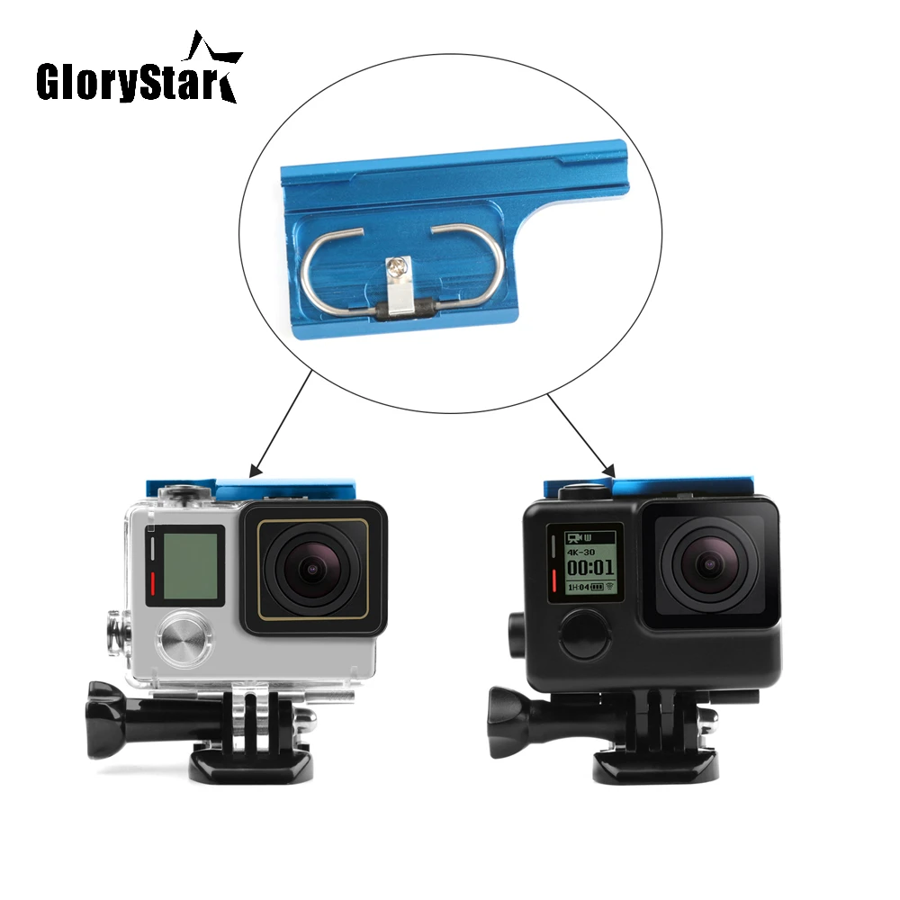 Защелка из алюминиевого сплава защелка пряжка зажим для GoPro Hero 4 3 + черный