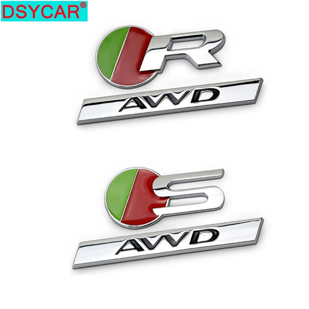 DSYCAR 1 шт. 3D металлический R S AWD автомобильный боковой брызговик задний багажник