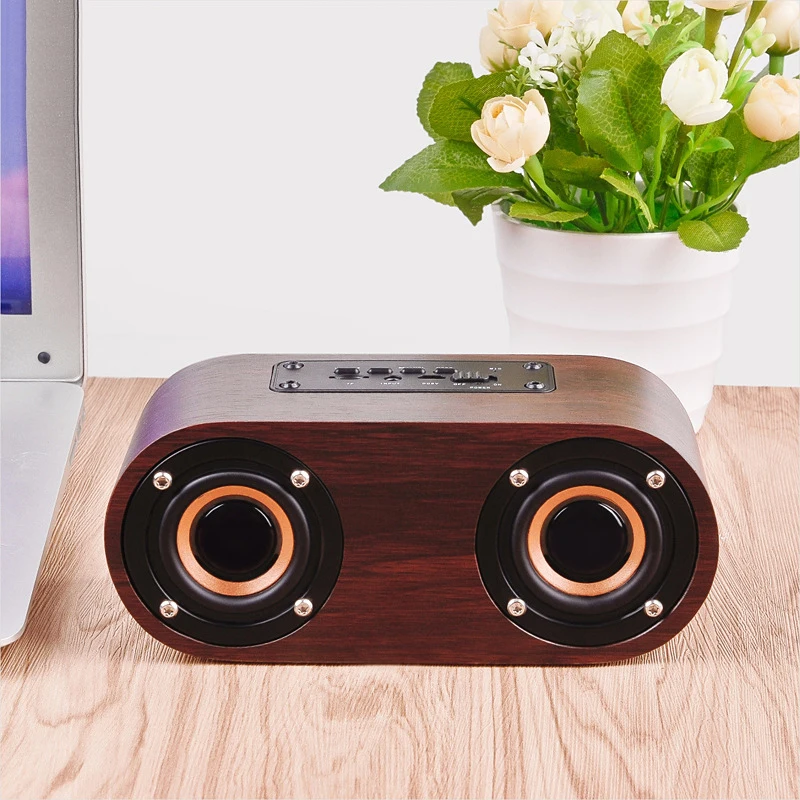 Bluetooth Колонка деревянная портативная с поддержкой TF карты|Портативные колонки| |