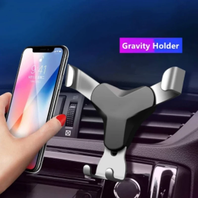 

Universal Air Vent in Car Mobile Phone Holder Stand For iPhone Huawei Smartphone No Magnetic Auto Support