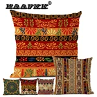 Льняная Подушка 45*45 см, домашний декор, подушка в богемном стиле, домашняя диванная подушка, диванная подушка для игр на улице, двусторонняя печать