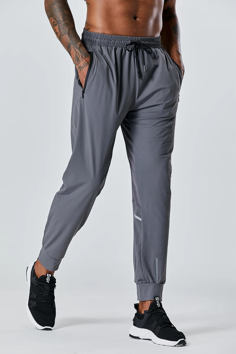 

2020 New Quick dry Sport Pants Men Running Pants With Zipper Pockets Training and Joggings Men Pants Fitness Pants For Men