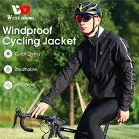 west biking waterproof cycling jacket windproof reflective bicycle raincoat hooded long sleeve clothing mtb road bike jerseys