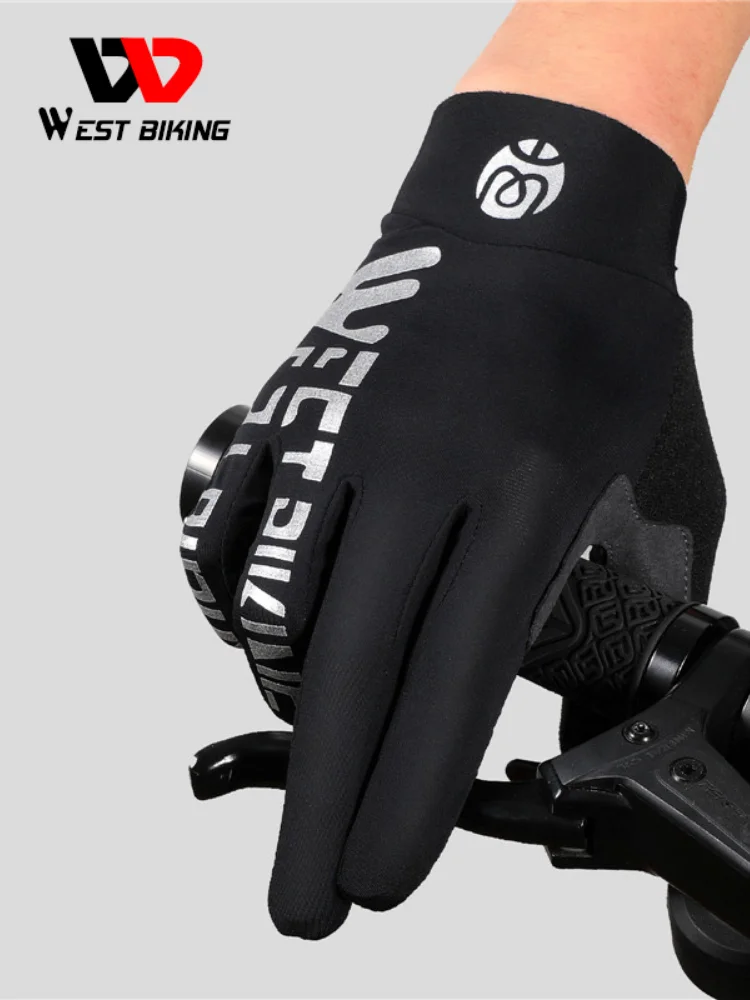 

Велосипедные перчатки WEST BIKING, весенне-летние нескользящие перчатки для горного велосипеда, шоссейного велосипеда, для занятий спортом на о...