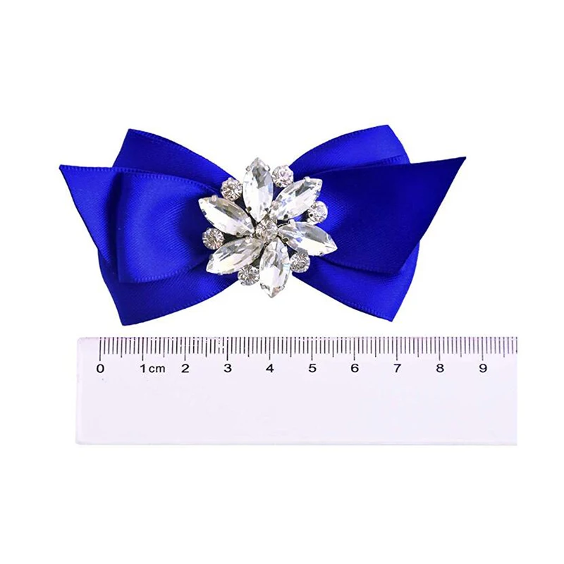 Пара женских зажимов для обуви с бантом стразы декоративные украшения