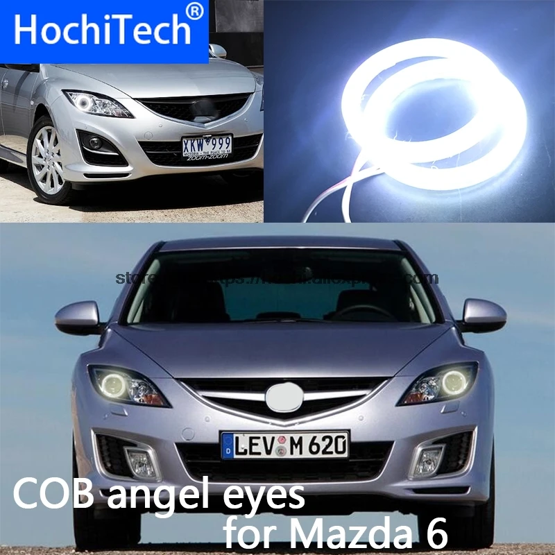 Высокое качество COB светодиодный светильник Белый Halo Cob Led Angel Eyes Ring Error Free для mazda 6