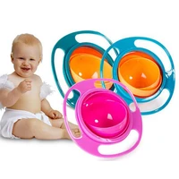 baby cute baby gyro bowl universal rotate spill proof bowl kids cups 35fp11